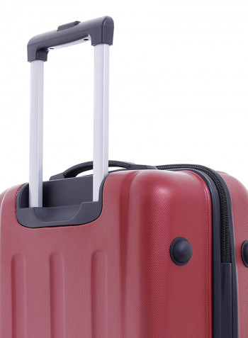 Pabloz Hardside 3 Piece Luggage Trolley Set Burgundi