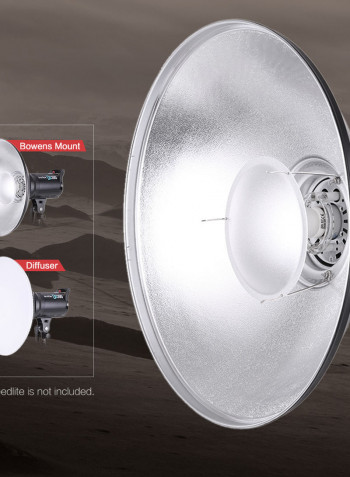 Beauty Dish Reflector Strobe Lighting 41cm White