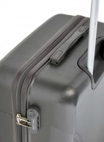 Hardside 3 Piece Luggage Trolley Set Dark Grey
