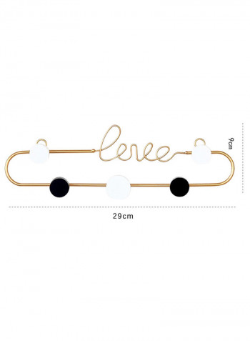 Metal Wall Hook Gold 60 X 90cm