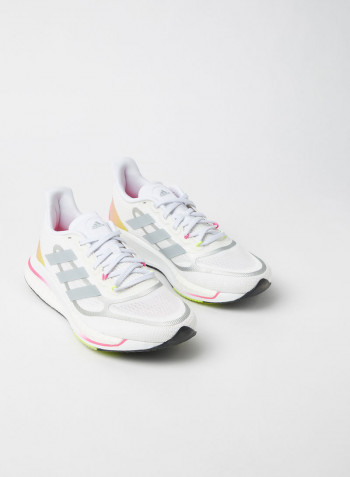 Supernova+ Running Shoes Cloud  White/Halo Silver/Screaming Pink