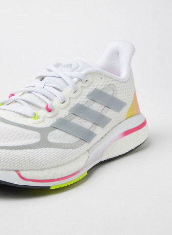 Supernova+ Running Shoes Cloud  White/Halo Silver/Screaming Pink