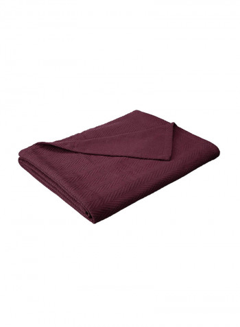 Soft And Breathable Thermal Throw Blanket Plum