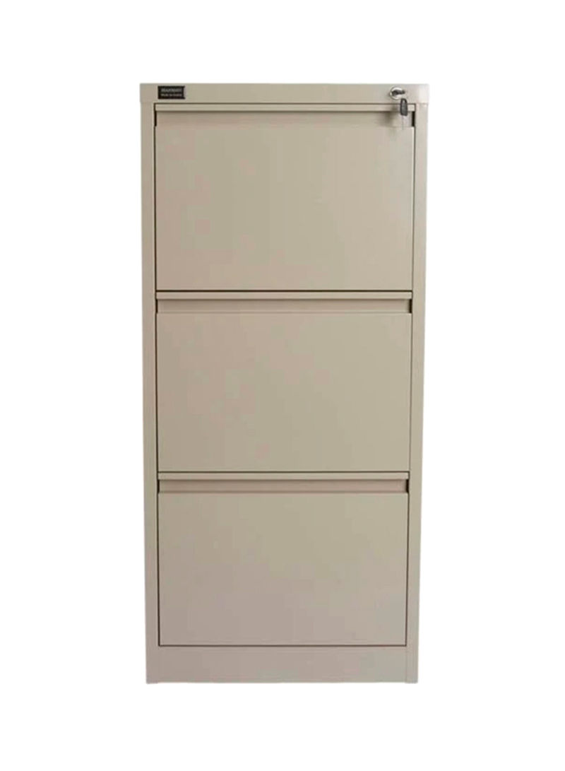 3-Drawer Filling Cabinet Beige 47x101.5x62.5centimeter