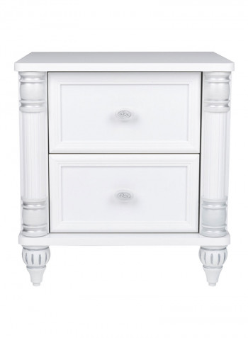 Carla Night Stand White