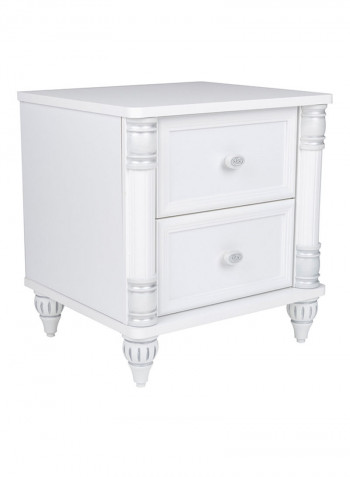 Carla Night Stand White