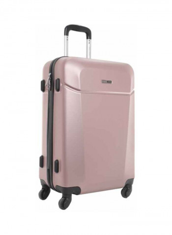 Hardside 3 Piece Luggage Trolley Set Rose Gold