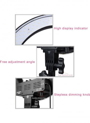 Self-Timer LED Ring Light 12inch Black