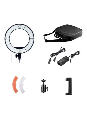 Self-Timer LED Ring Light 12inch Black