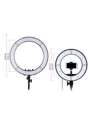 Self-Timer LED Ring Light 12inch Black