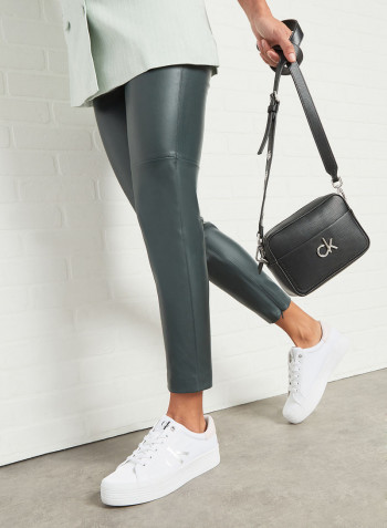 Textured Crossbody Bag Black