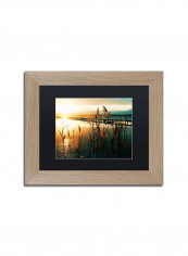 Wish You Were Here Birch Frame Wall Art Multicolour 11 x 14inch