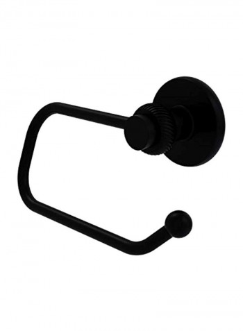 Mercury Collection Tissue Twisted Accents Toilet Paper Holder Black