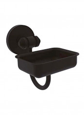 South Beach Collection Wall Mounted Soap Dish Black 4.5x3.5x5inch