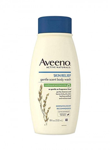 Pack Of 4 Active Naturals Skin Relief Gentle Scent Body Wash 18ounce