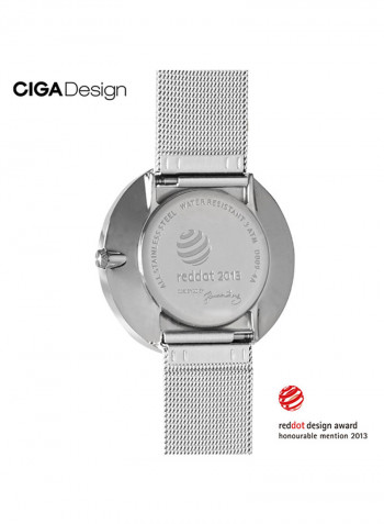 Stainless Steel Analog Wrist Watch D009-4A-3