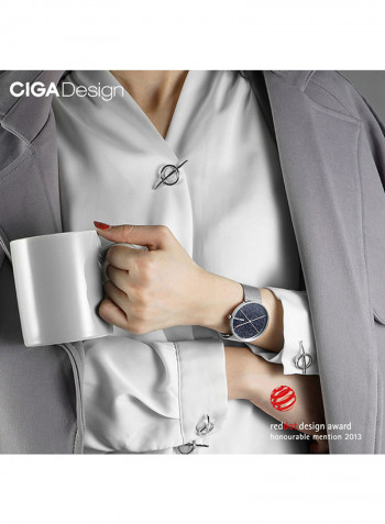 Stainless Steel Analog Wrist Watch D009-4A-3