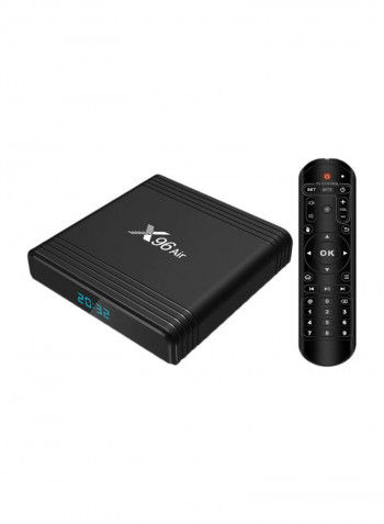 TV Set Top Box With Remote X96 Black