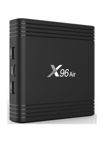 TV Set Top Box With Remote X96 Black