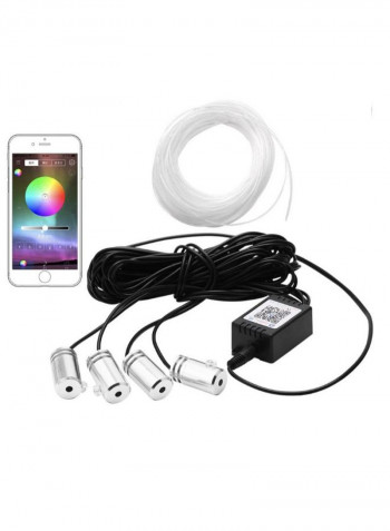 4-Piece Bluetooth APP Control Car LED Strip Light