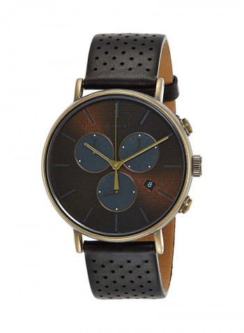 Men's Water Resistant Leather Analog Watch TW2R80100