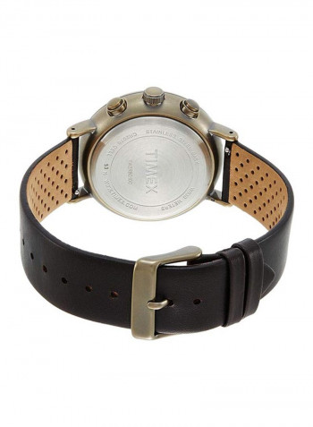 Men's Water Resistant Leather Analog Watch TW2R80100