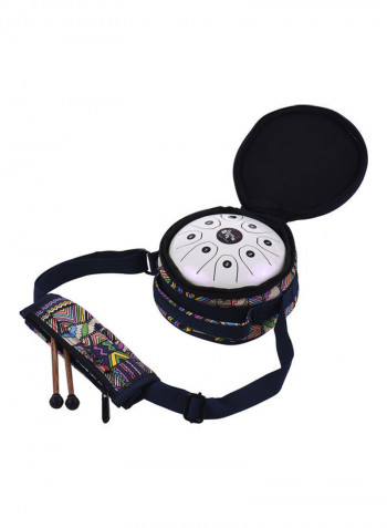 8-Tone Steel Tongue Drum With Carry Bag