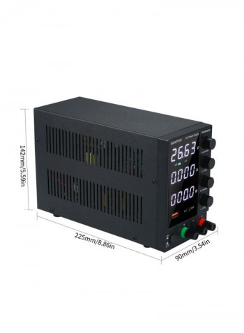 Switching DC Power Supply With LED Display Black 30centimeter