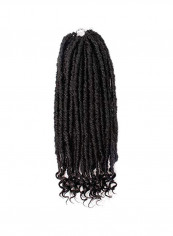 6-Piece Faux Locs Crochet Hair Extension 1B 16inch