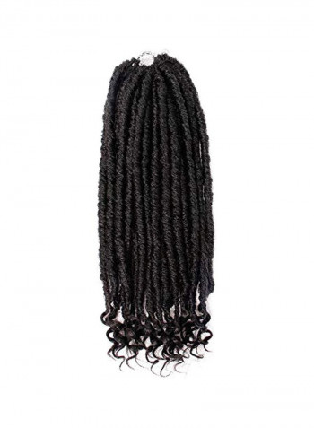 6-Piece Faux Locs Crochet Hair Extension 1B 16inch