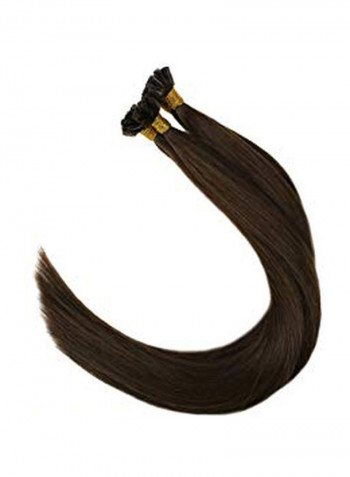 Hair Extension Wig Dark Brown 22inch