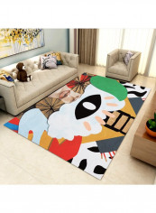 Cartoon Print Living Room Rug Multicolour 120 x 160cm