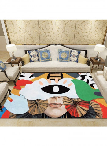 Cartoon Print Living Room Rug Multicolour 120 x 160cm