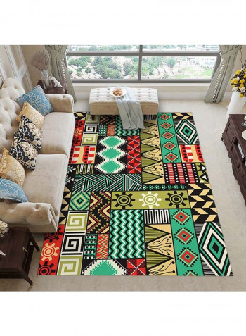 Classic Persian Style Anti-Skidding Printed Carpet Multicolour 120x160cm