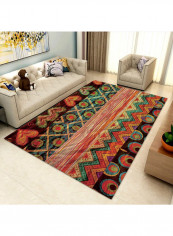 Classic Print Anti-Skidding Simple Rug Multicolour 120 x 160cm