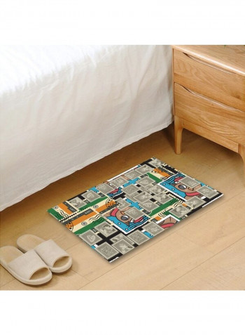 Classic Print Living Room Durable Simple Rug Multicolour 120x160cm