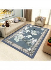 Floral Pattern Anti-Skidding Floor Mat Multicolour 120 x 160cm