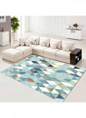 Geometric Pattern Cozy Soft Floor Rug Multicolour 140x200cm