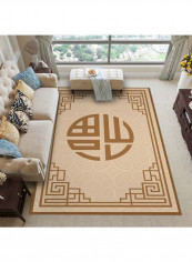 Soft Rectangle Anti-Skidding Simple Rug Multicolour 120x160cm