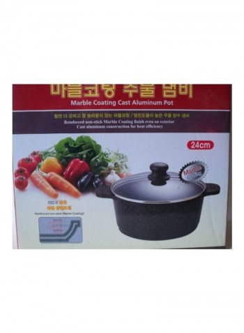 Non-Stick Stockpot Black 24centimeter