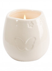 In Memory Loved Ones Shine Ceramic Soy Wax Candle Off White 3.5x2.75x2.75inch
