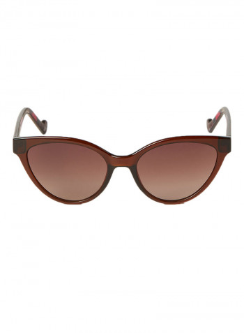 Women's Full Rim Injected Cat Eye Sunglasses - Lens Size: 55 mm