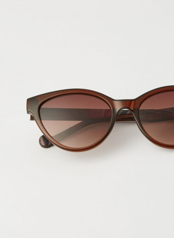 Women's Full Rim Injected Cat Eye Sunglasses - Lens Size: 55 mm