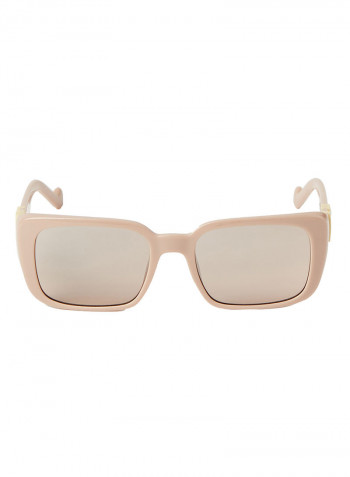 Women's Full Rim Injected Rectangle Sunglasses - Lens Size: 54 mm