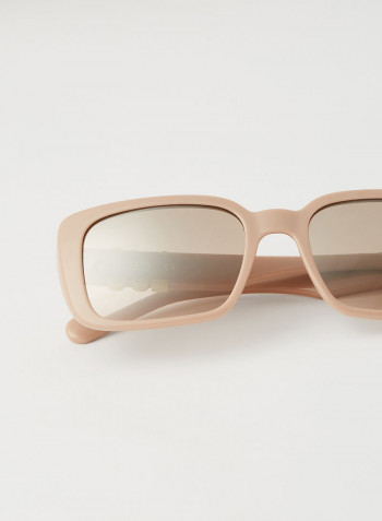 Women's Full Rim Injected Rectangle Sunglasses - Lens Size: 54 mm