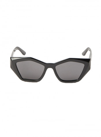Women's Rull Rim Injected Modified Rectangle Sunglasses - Lens Size: 54 mm