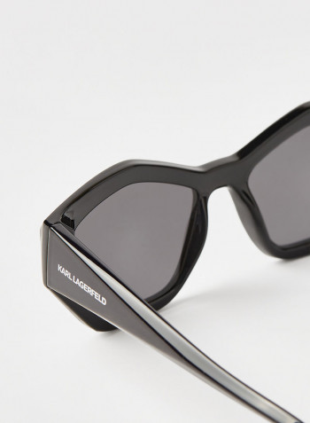 Women's Rull Rim Injected Modified Rectangle Sunglasses - Lens Size: 54 mm