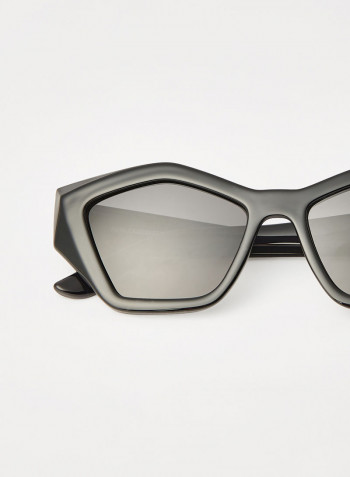 Women's Rull Rim Injected Modified Rectangle Sunglasses - Lens Size: 54 mm