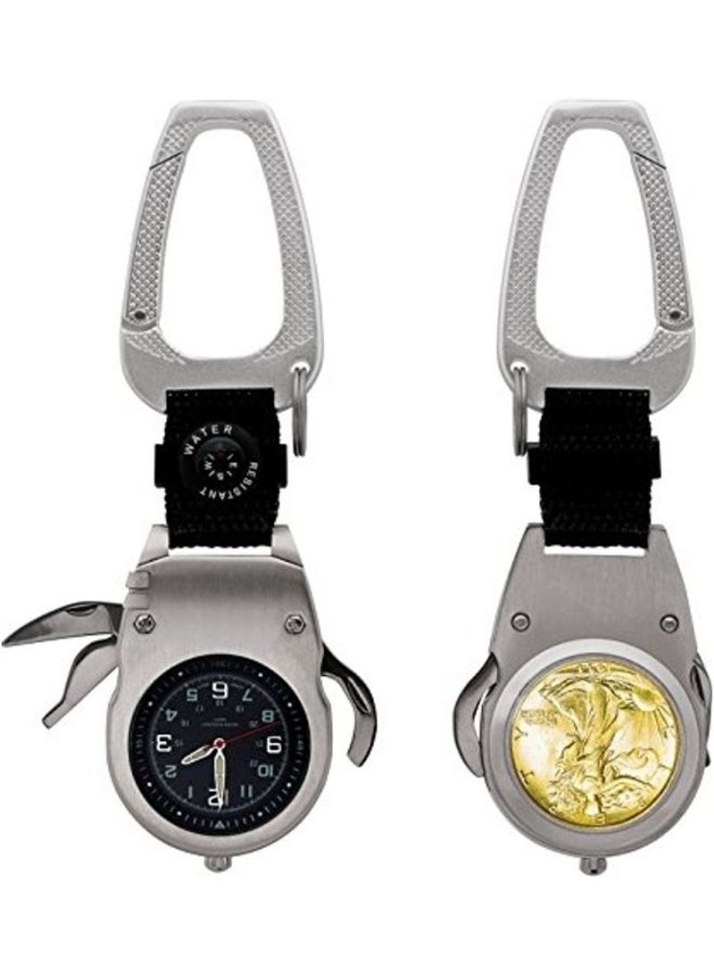 Half Dollar Coin Designed Pocket Watch Compass 7X4X1inch