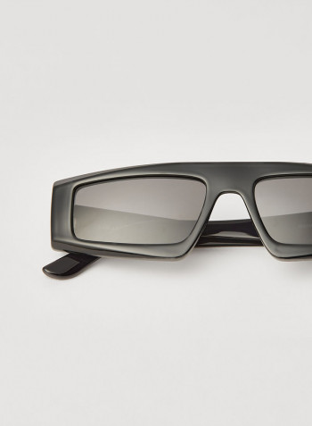 Rull Rim Injected Modified Rectangle Sunglasses - Lens Size: 54 mm